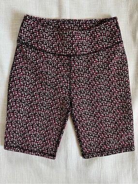 J. Crew Black, Pink & White Tweed-Style Bike Shorts